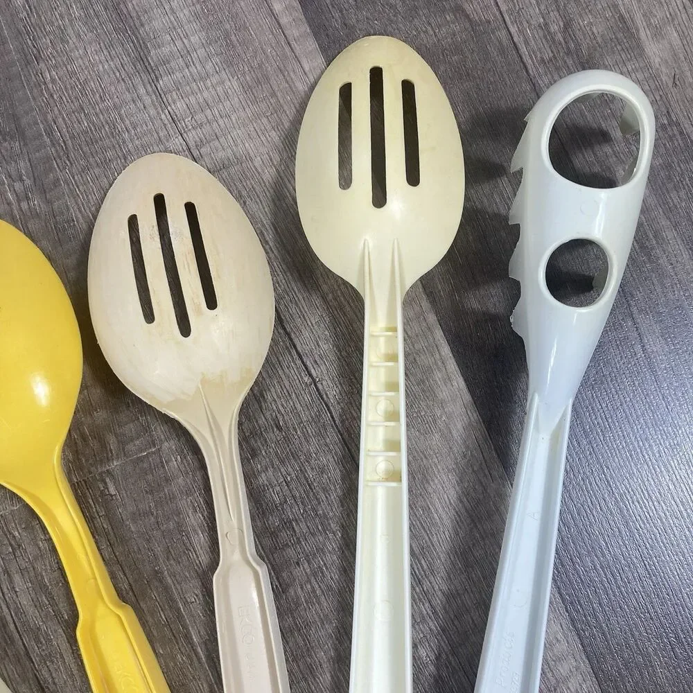 6 pc Vintage Nylon Plastic Kitchen Utensils Mixed Lot Echo Ensar Tailor Made USA